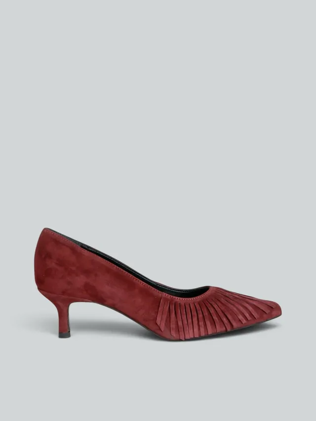Ovyè Décolleté e Slingback décolleté camoscio frange