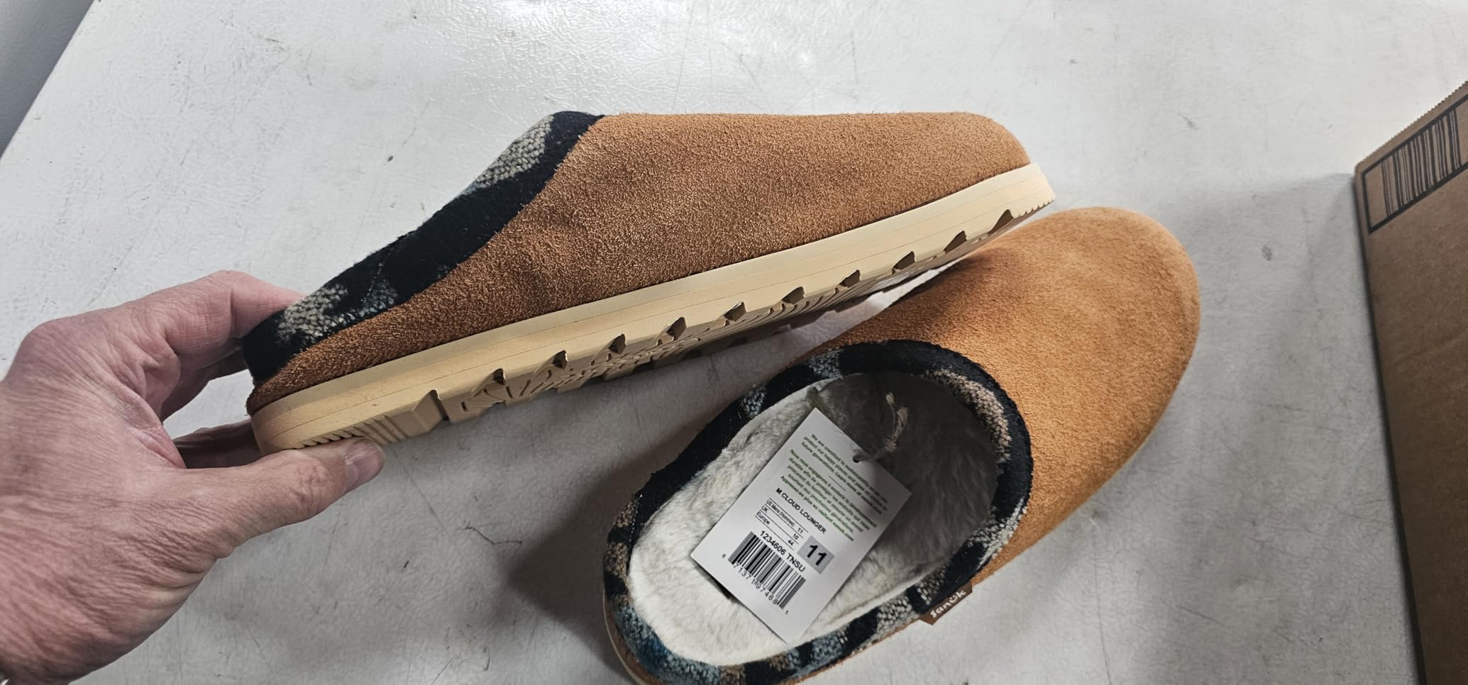 Sanuk Yoga Cloud Lounger Pantofole Uomo Camoscio Nero