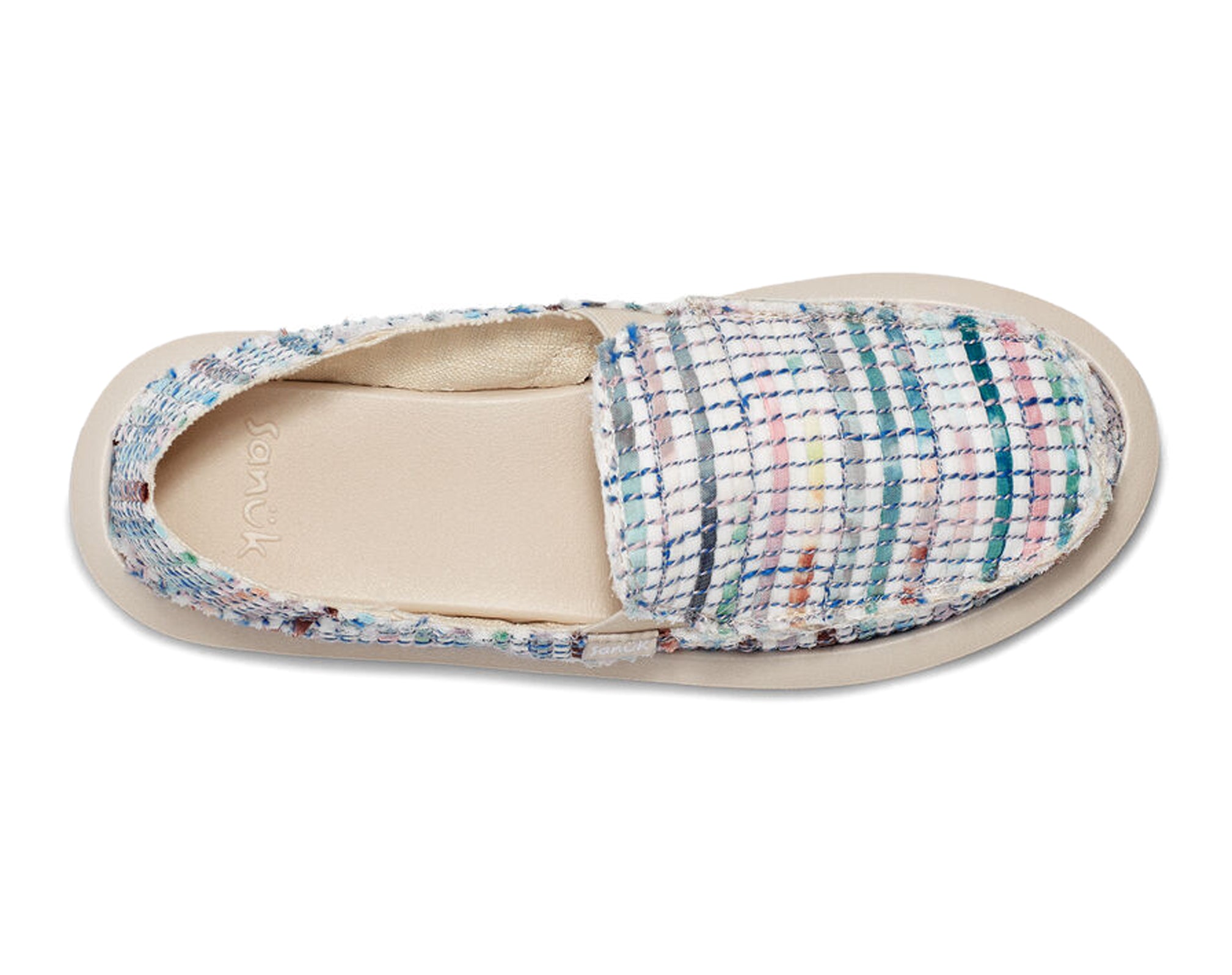 Sanuk Donna Watercolor slip on donna blue multi