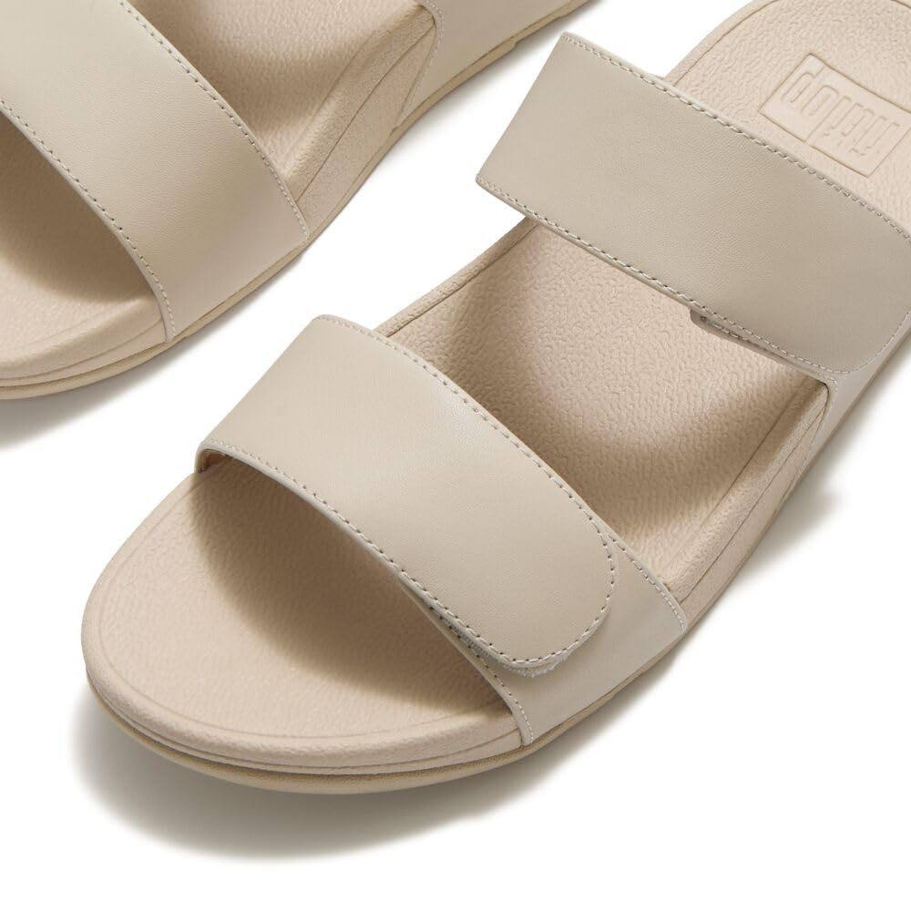 FitFlop Lulu Slides Sandali Ciabatta Donna Beige Pelle