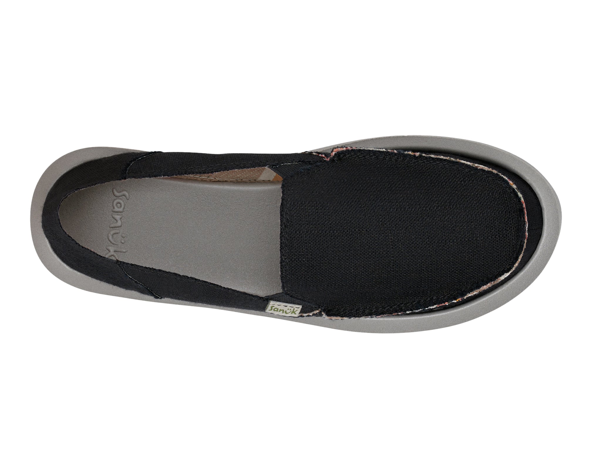 Sanuk Donna ST Hemp Slip-On Donna Nero Canapa