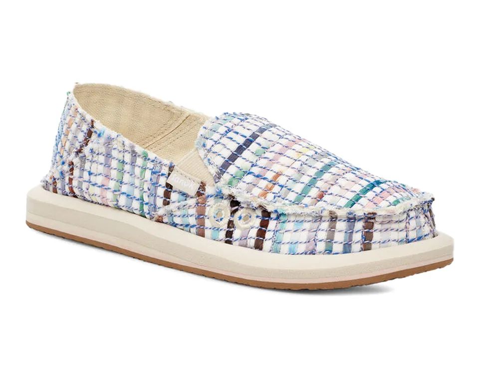 Sanuk Donna Watercolor slip on donna blue multi