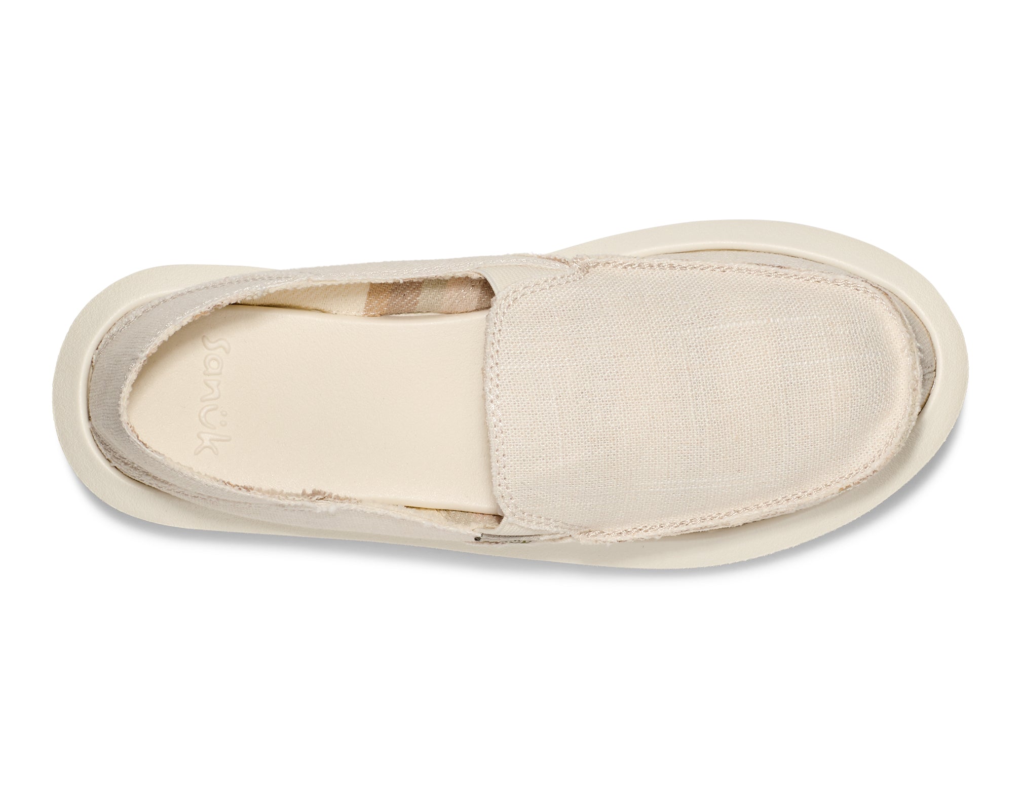 Sanuk Donna Hemp slip on donna bianche in canapa