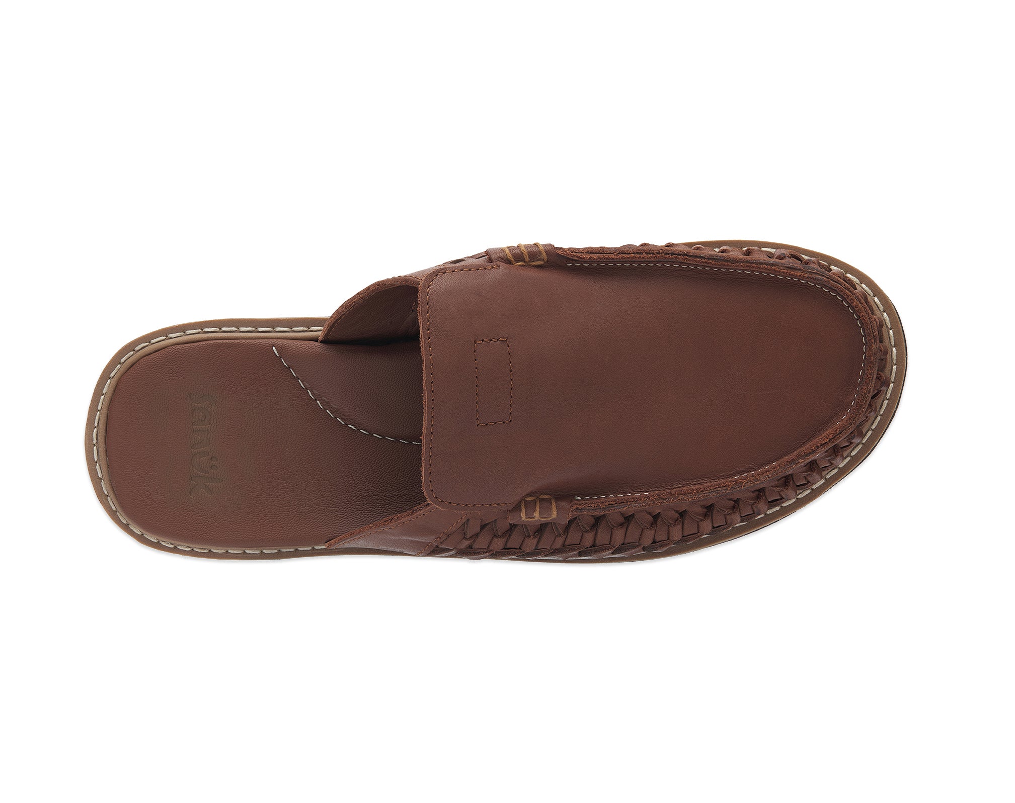 Sanuk You Got My Back Woven mule uomo Brown pelle intrecciata