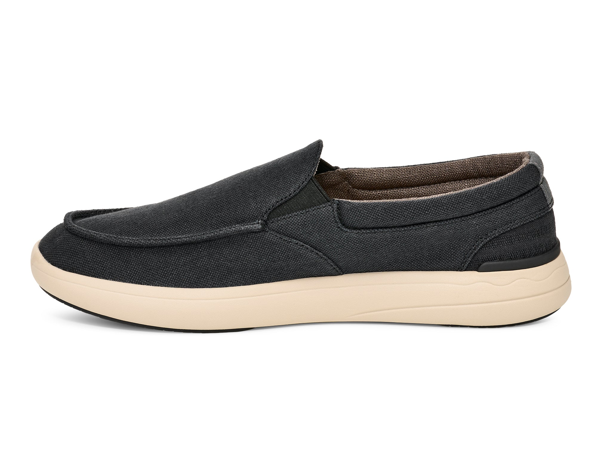 Sanuk Mason Slip On mocassini uomo grigi in tela