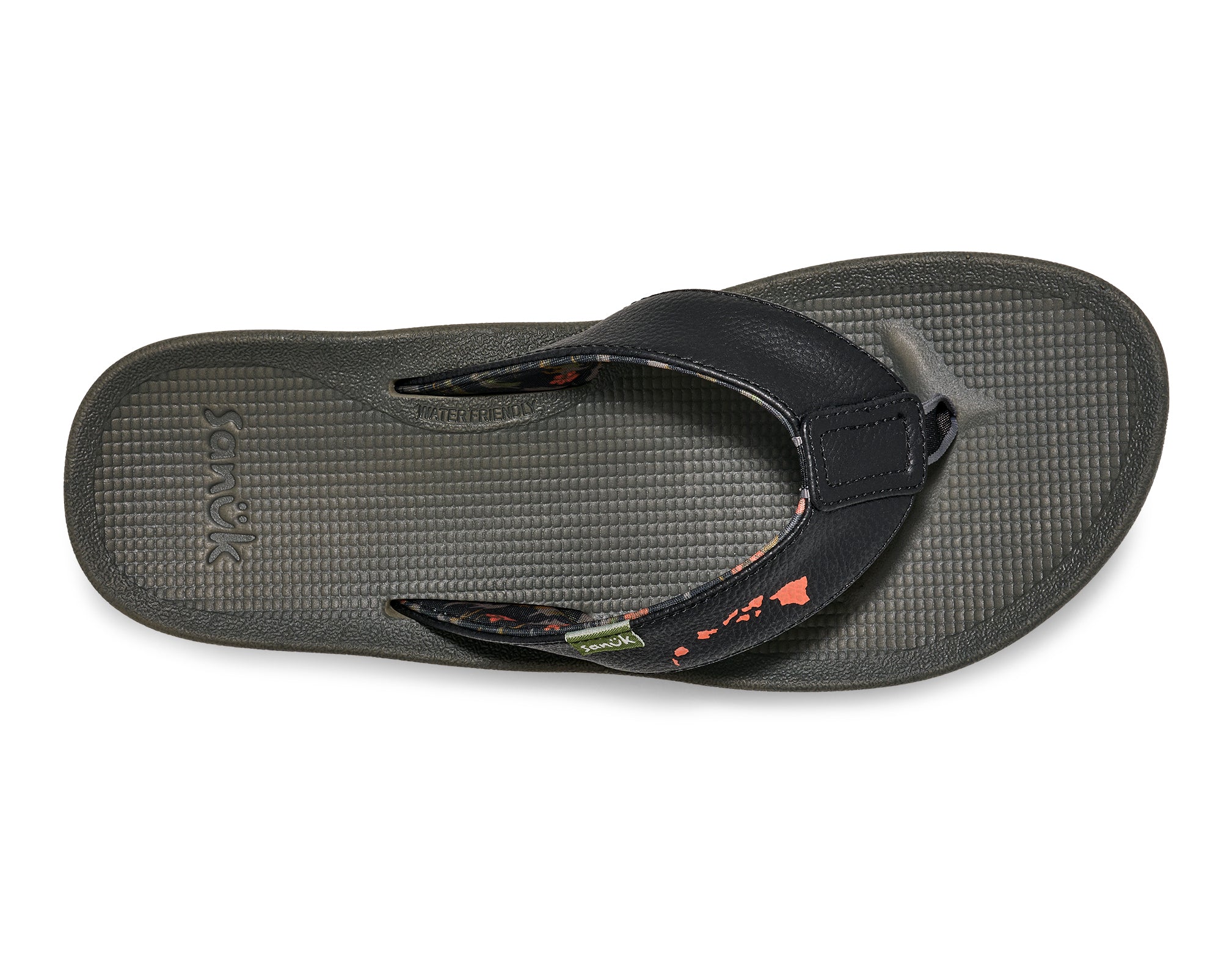 Sanuk Cosmic Coast Hawaii Sandali Uomo Water-Friendly Neri