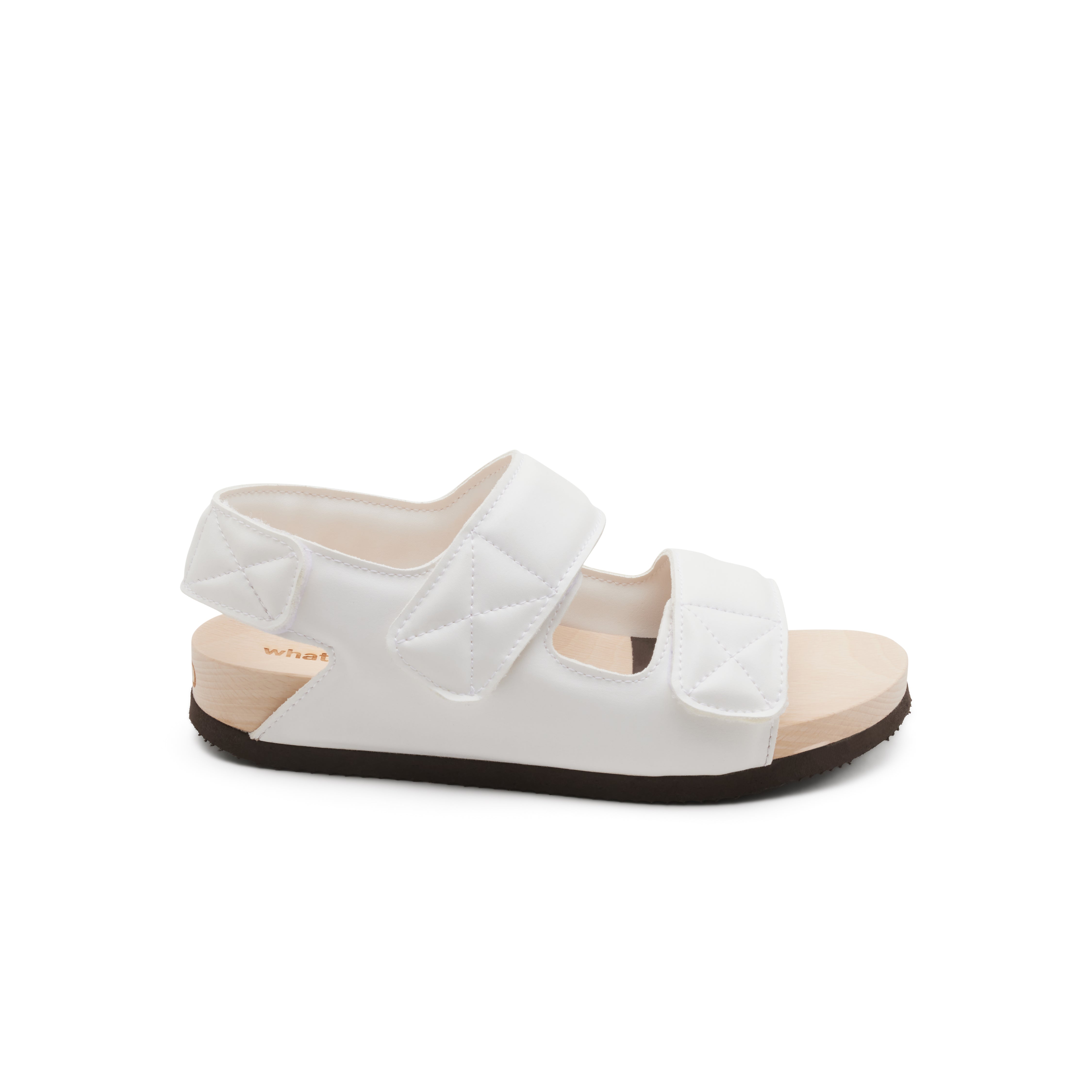 Wud Permanent Collection Leaf sandali bianchi strappo