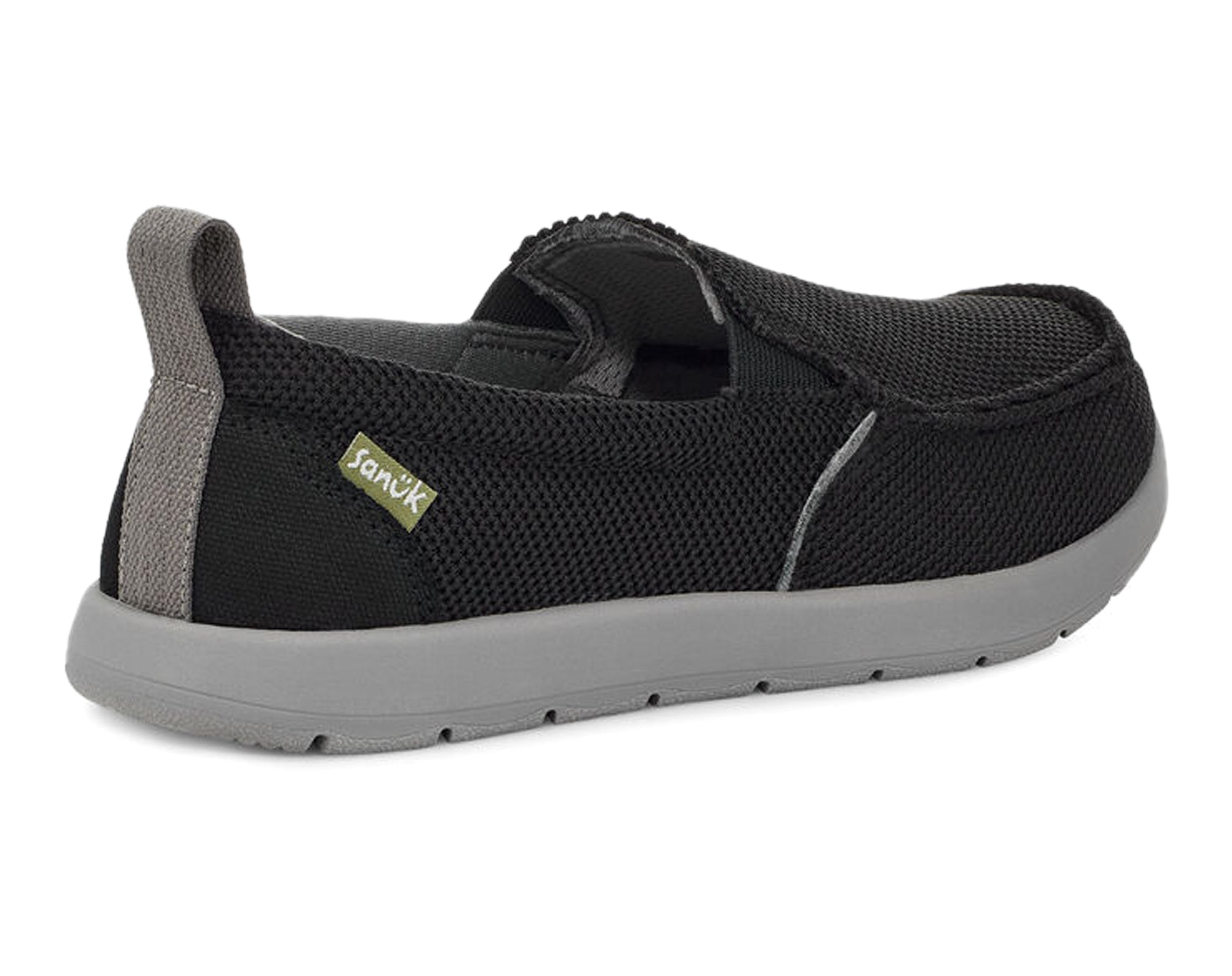 Sanuk Lil Sidewalk Surfer Lite Mesh slip-on ragazzi Nero micro