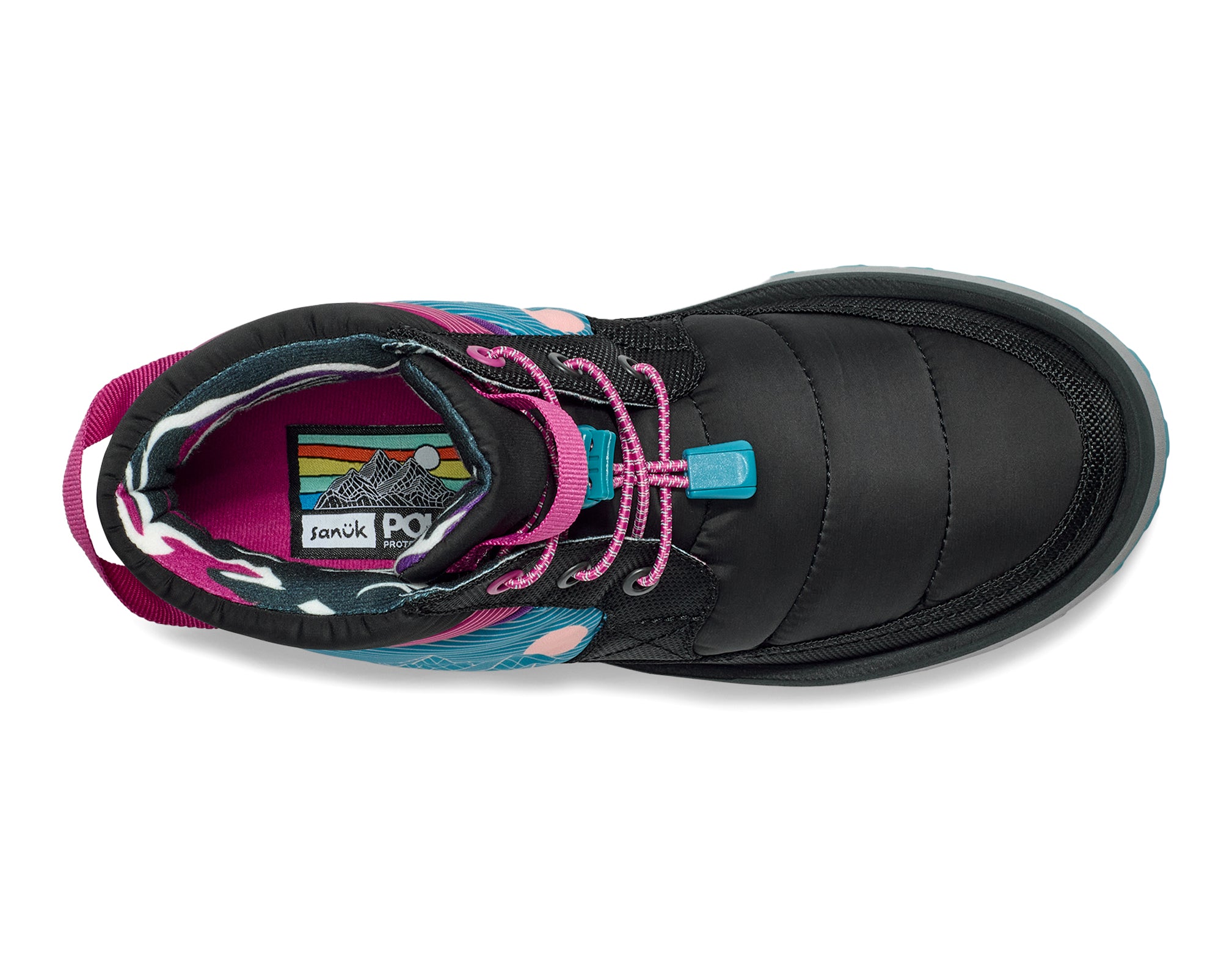 Sanuk Puffy Chiller Mid Pow stivali donna Black Multi invernali