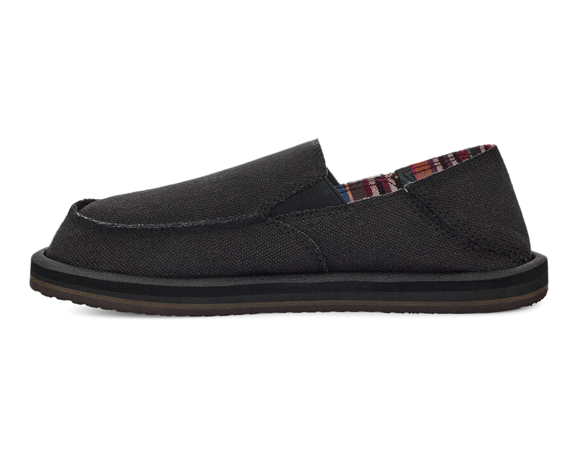 Sanuk Lil Don Sidewalk Surfer slip-on bambino Nero tela