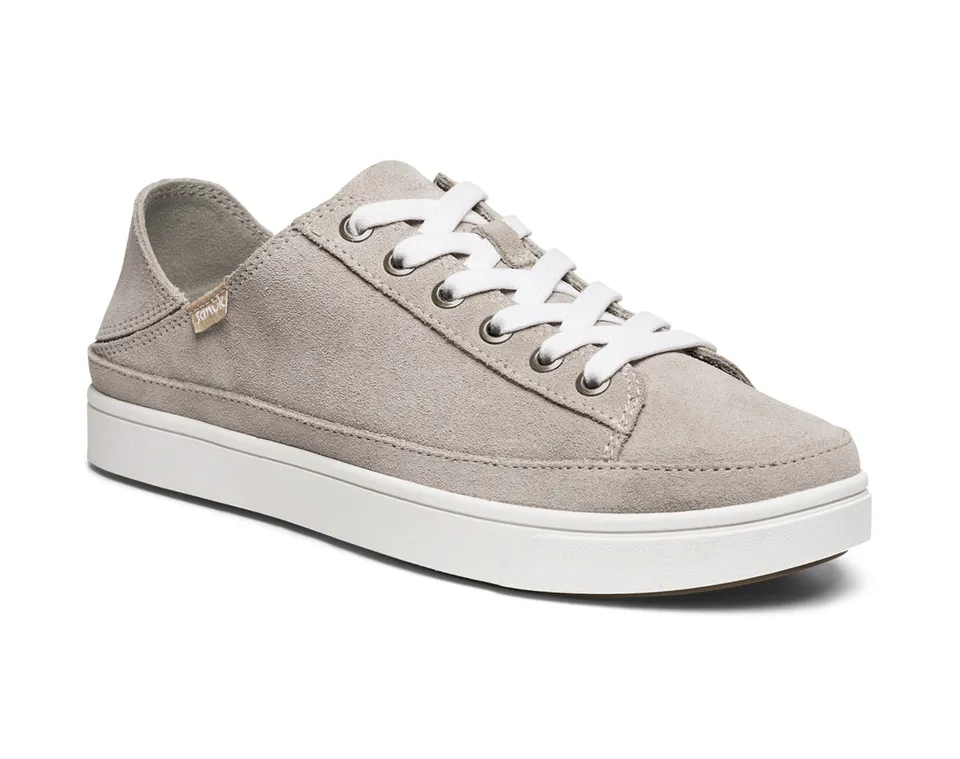 Sanuk Tydal Leather sneakers donna Peyote Suede pelle
