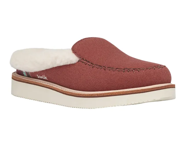 Sanuk Cozy Vibe pantofole donna burnt henna in lana