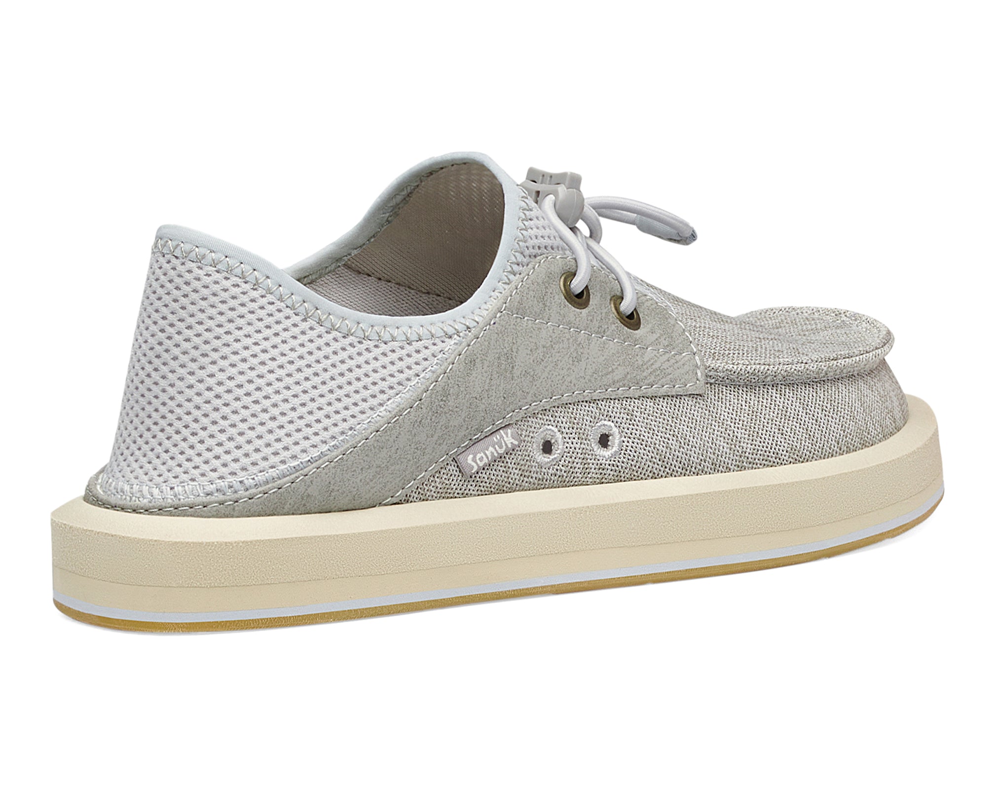 Sanuk Boatie ST slip on donna Grey mocassini casual