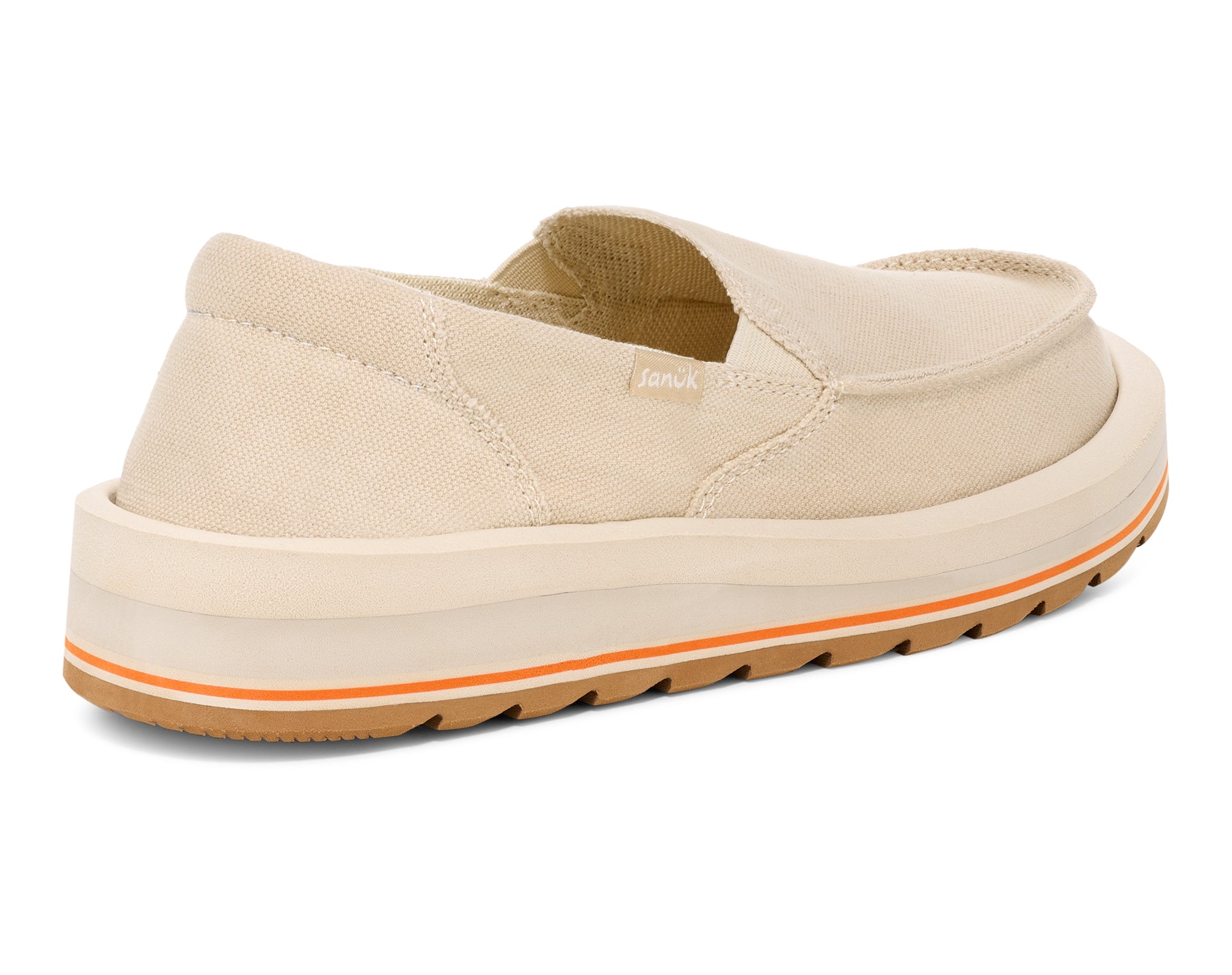 Sanuk Donna Mesa Scarpe Slip On Brown Rice cotone