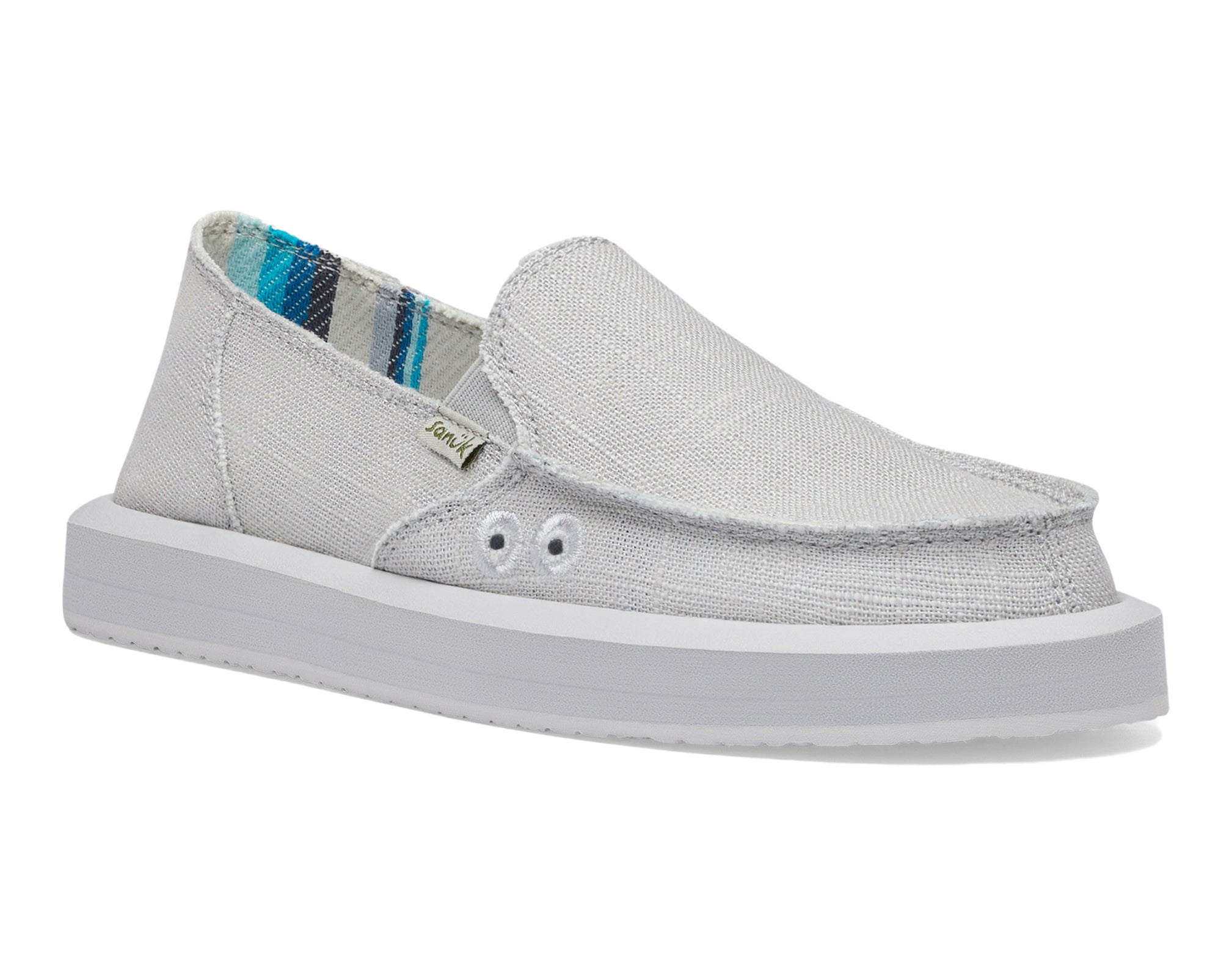 Sanuk Donna ST Hemp Slip-On Donna Nero Canapa