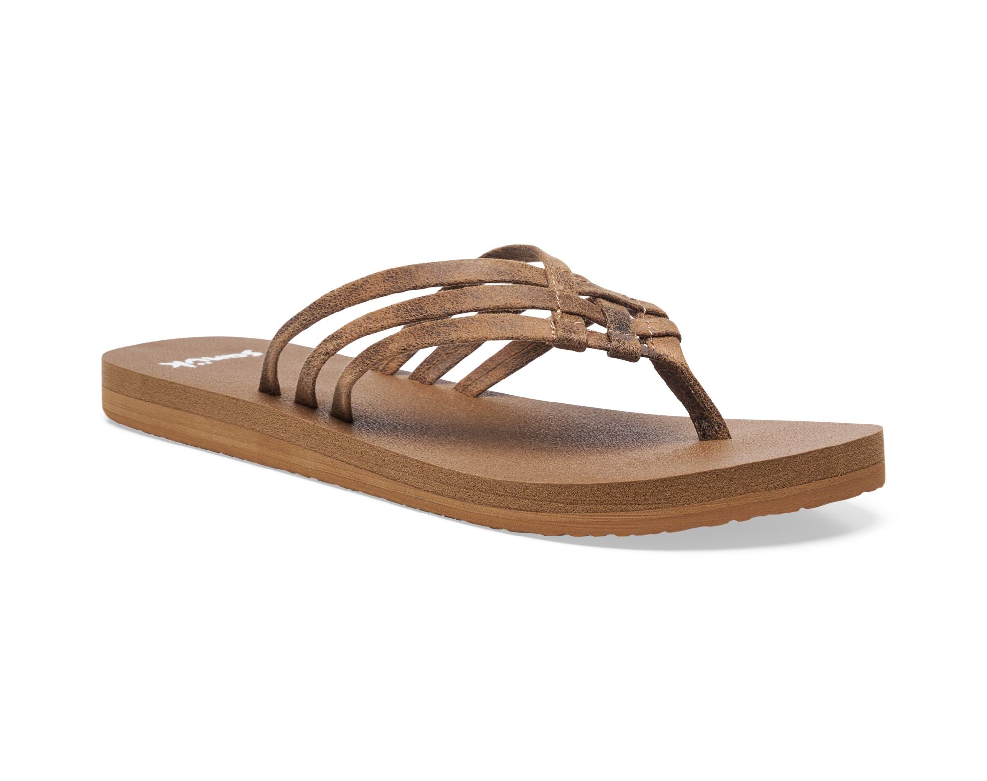 Sanuk Yoga Sandy Novelty sandali donna Ojai Tan memory foam