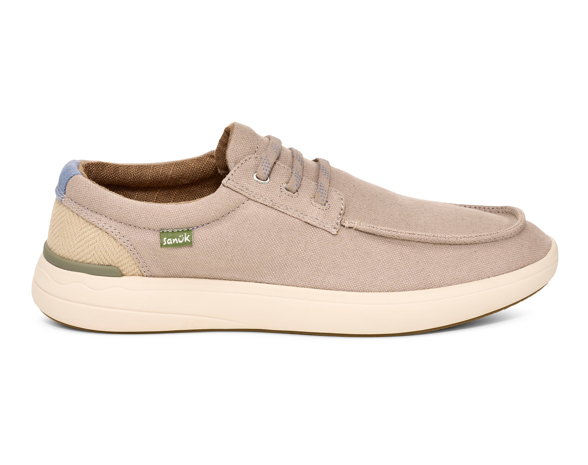 Sanuk Mason scarpe uomo nere tela slip-on sughero