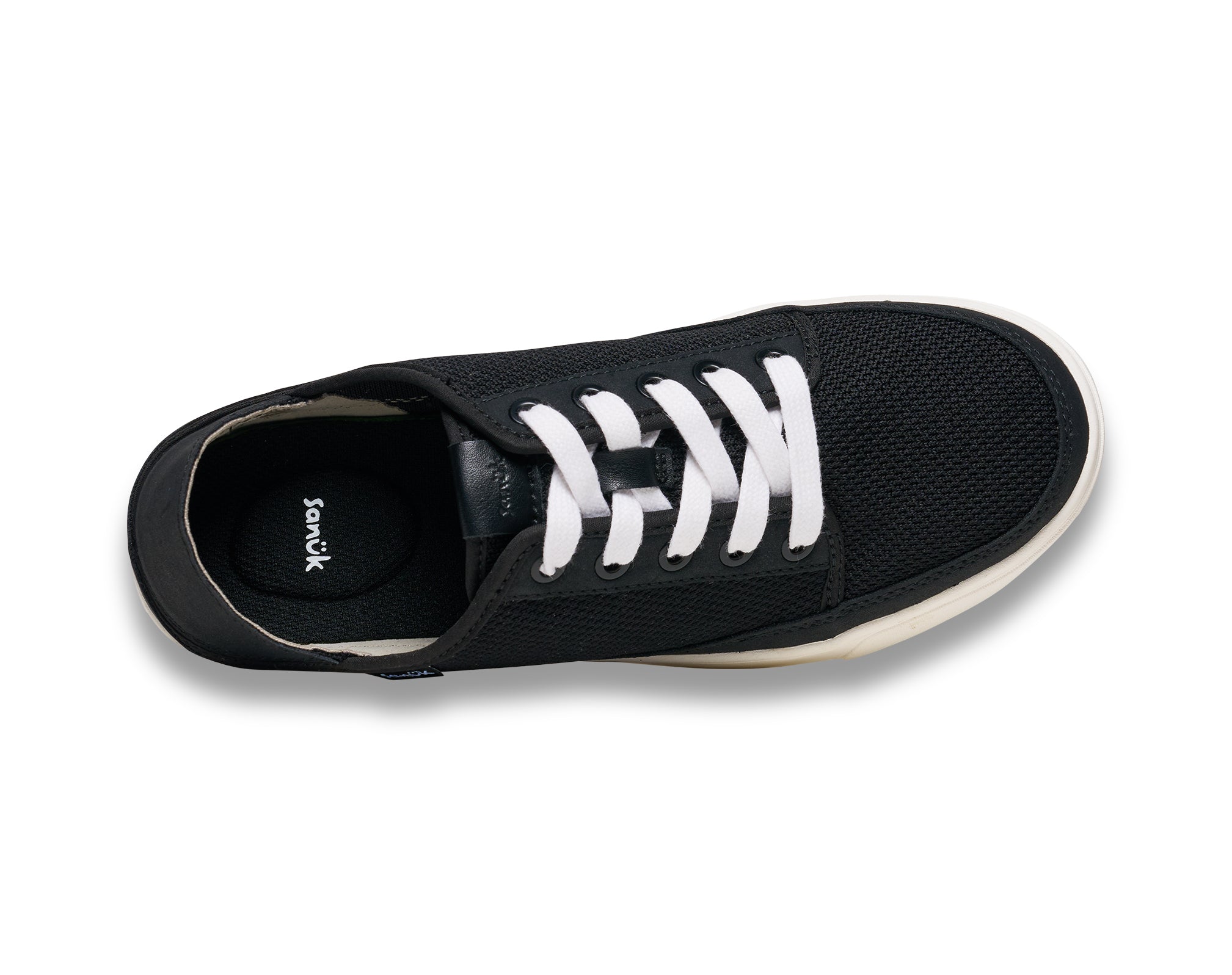 Sanuk Tydal slip-on donna nero in mesh riciclata