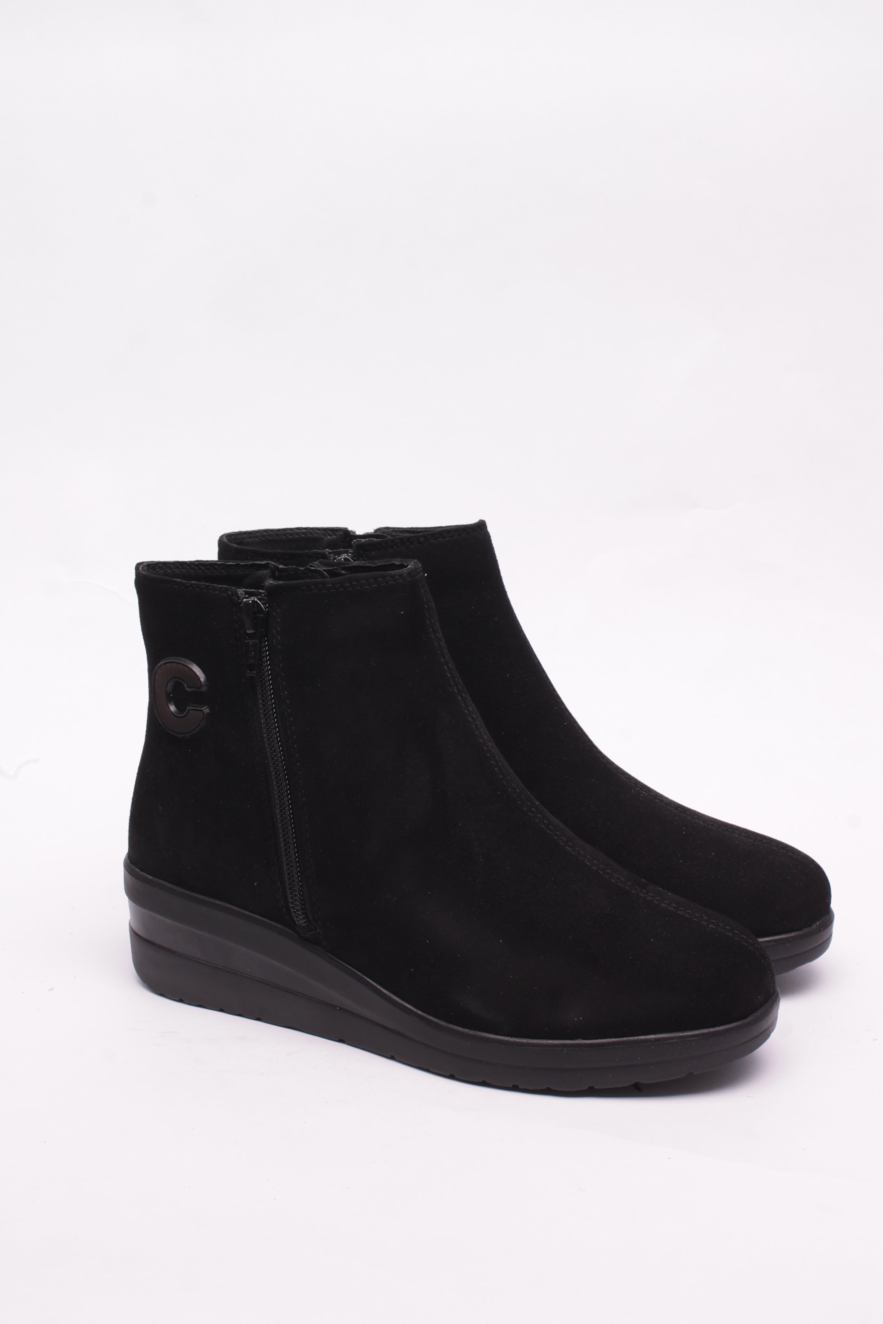 Cinzia Soft Tronchetto Donna Pelle Nero Tacco 3 cm