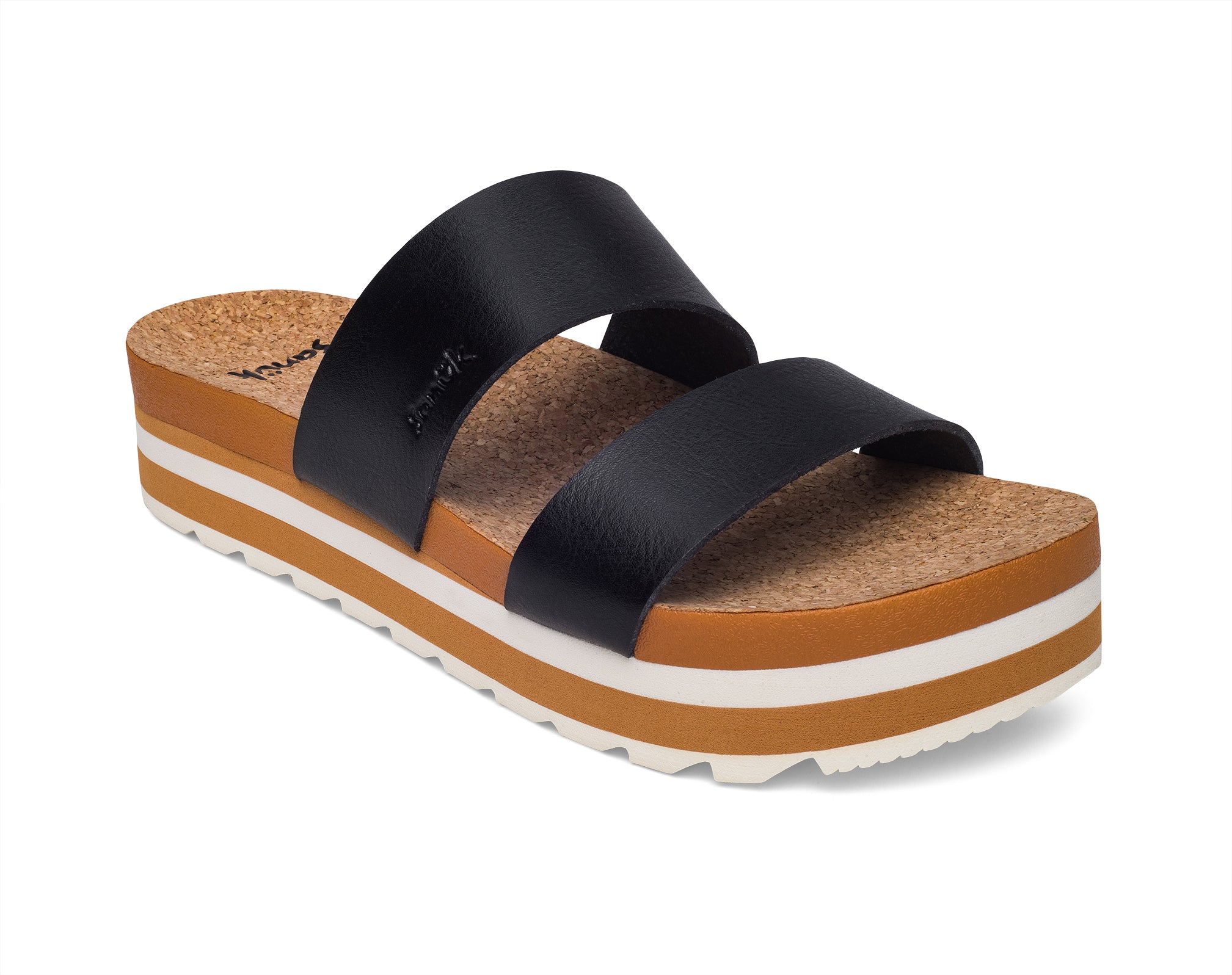 Sanuk Alt-Itude Sandali Platform Ojai Rawhide sughero