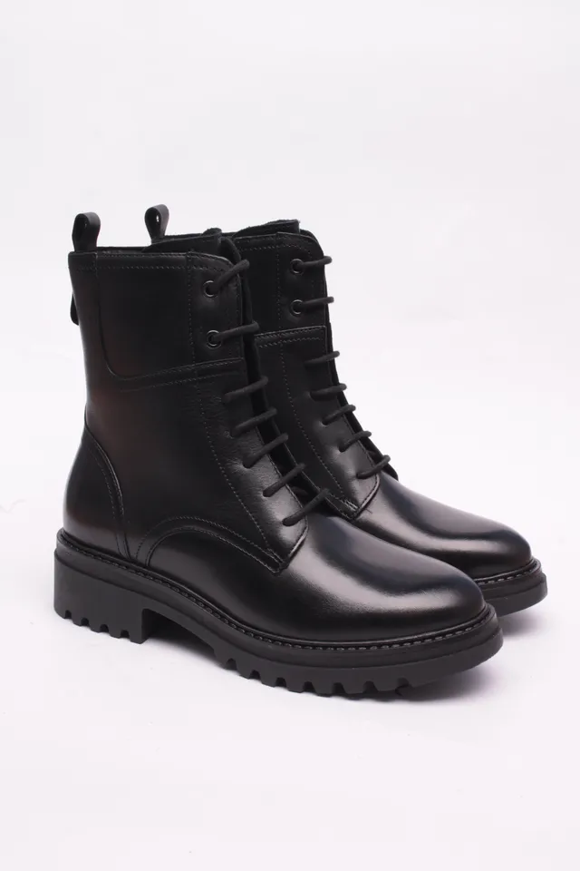 Cinzia Soft Tronchetto IS181553 Stivaletti Donna Nero Pelle 3cm