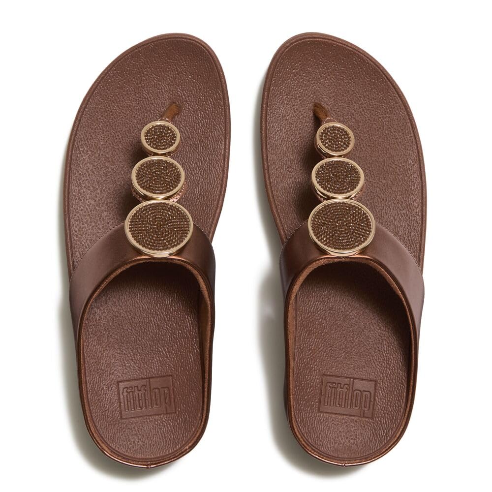 FitFlop Halo Bead infradito donna metallizzato