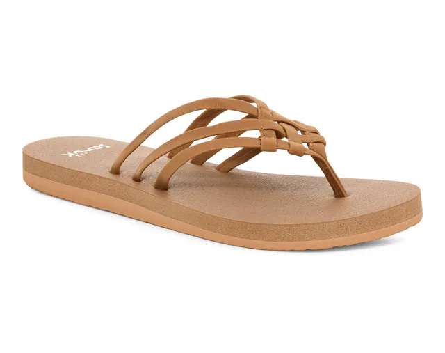 Sanuk Yoga Sandy II sandali donna Nero fasce incrociate