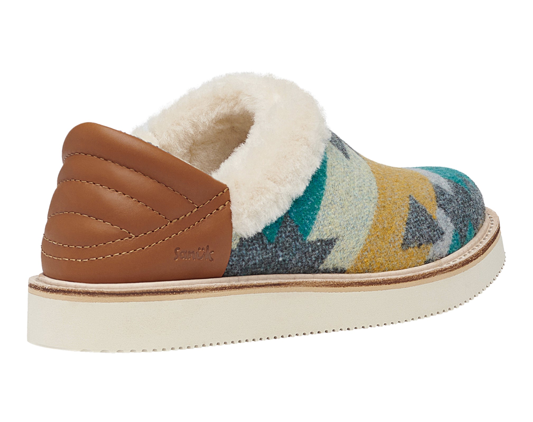 Sanuk Cozy Vibe Low Sm pantofole donna multicolor in lana