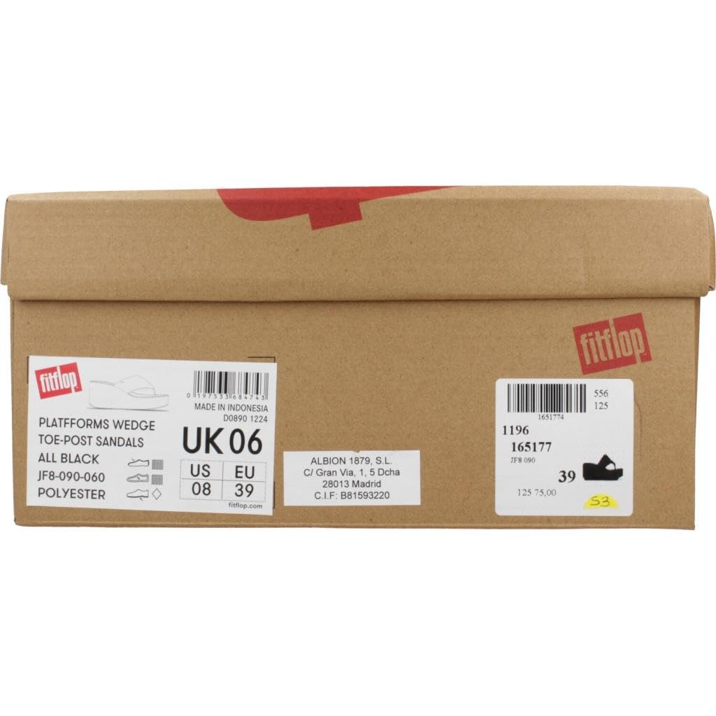 FitFlop Platfforms Wedge Infradito Donna Nero Zeppa