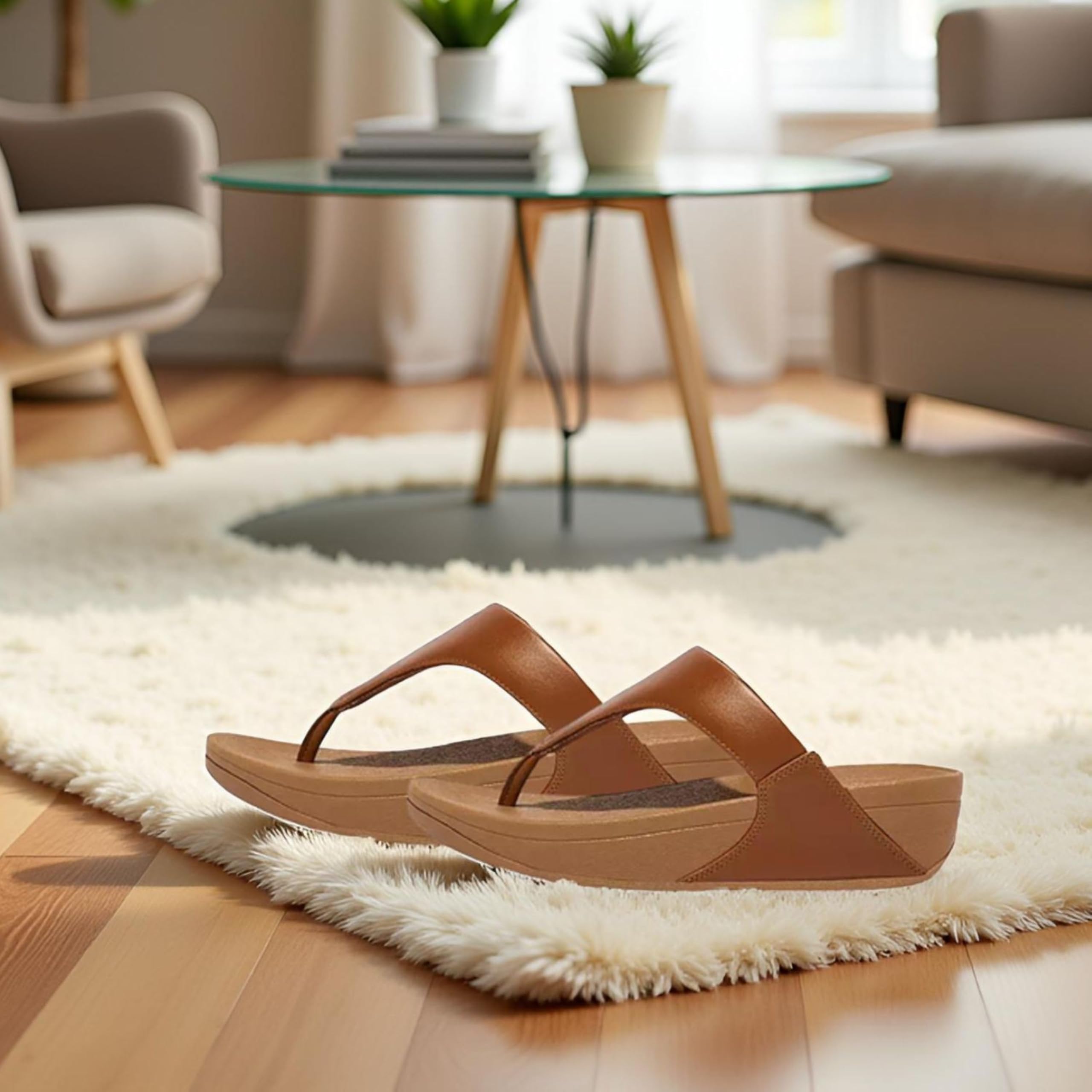 FitFlop Lulu Leather Toepost sandali donna pelle metallizzata