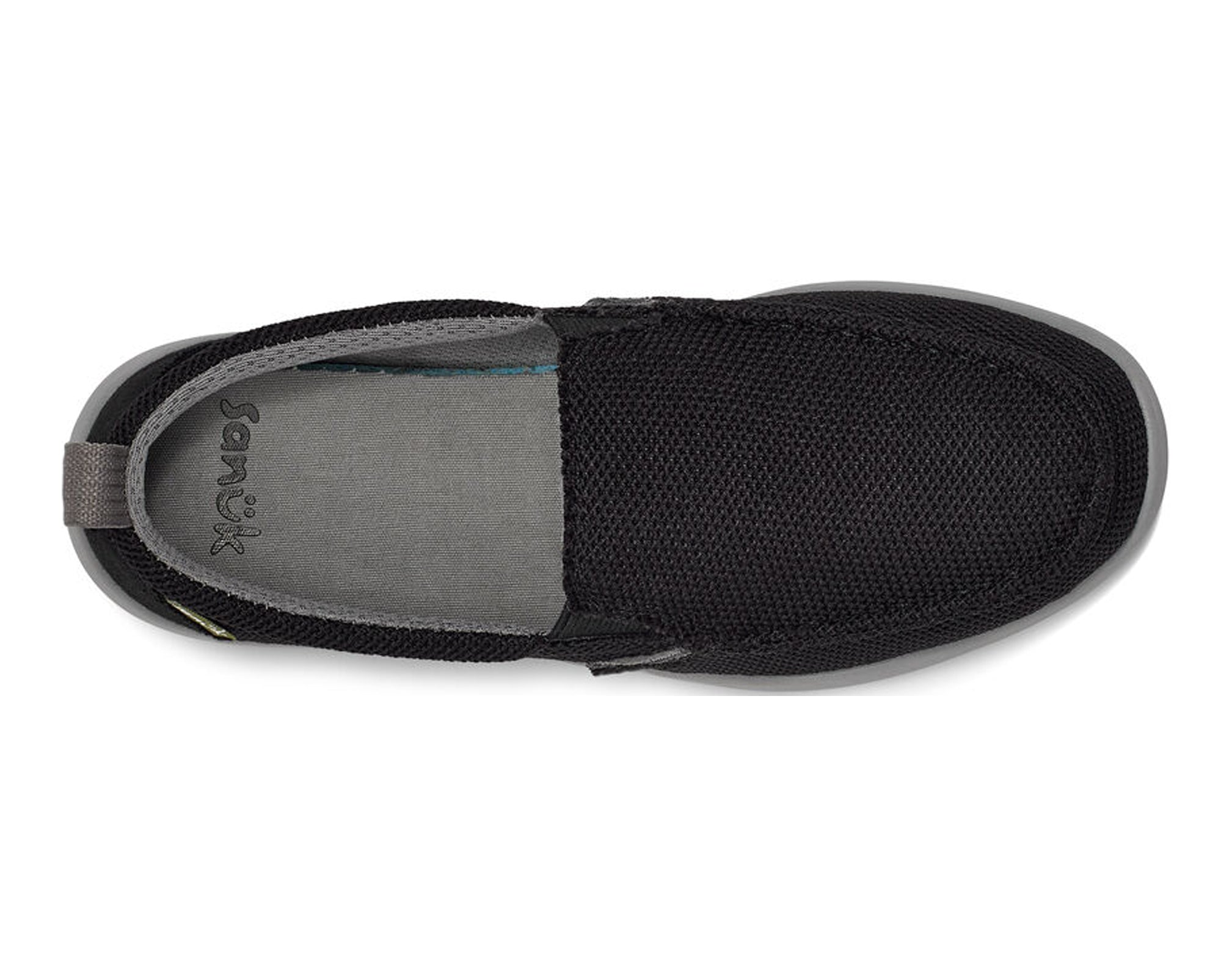 Sanuk Lil Sidewalk Surfer Lite Mesh slip-on ragazzi Nero micro