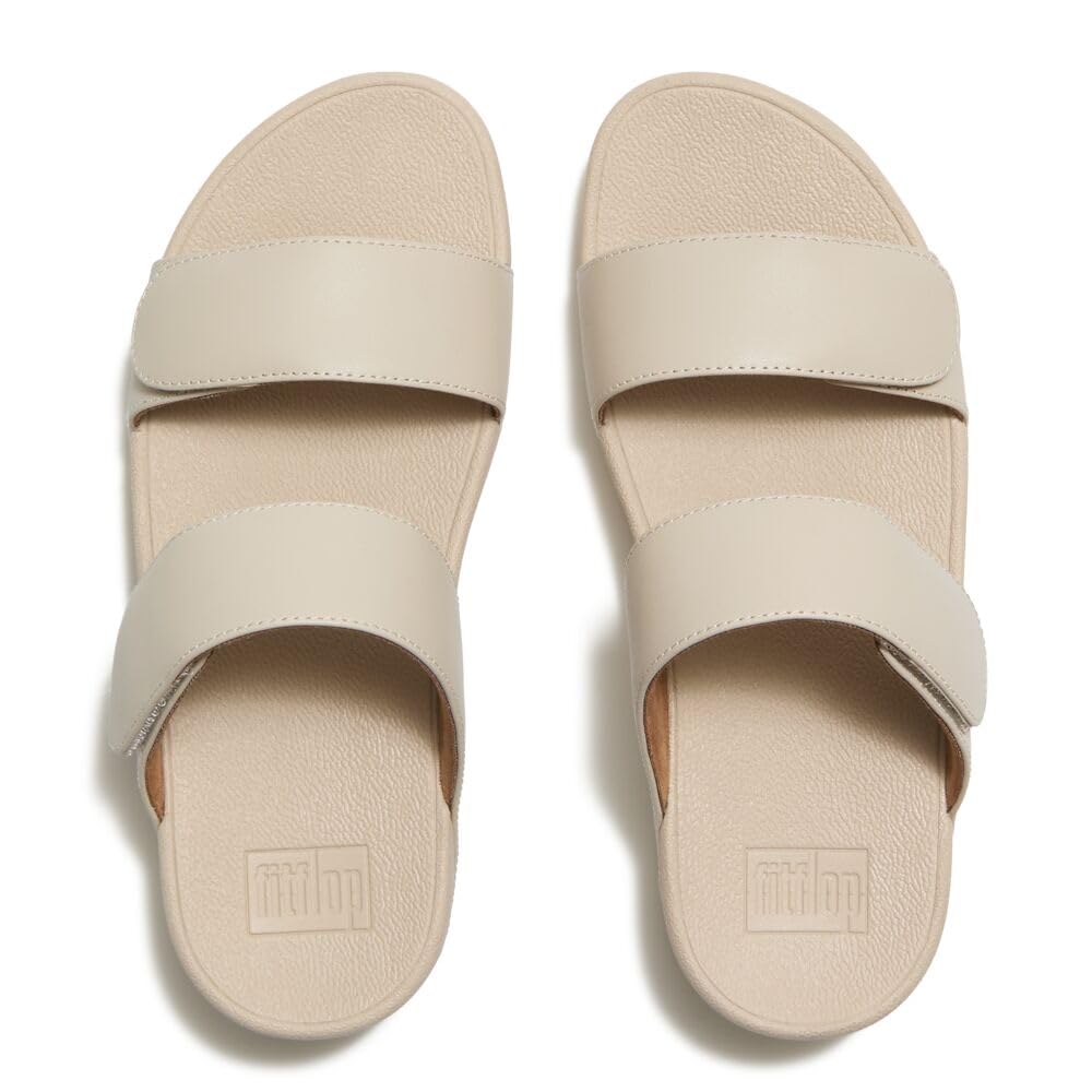 FitFlop Lulu Slides Sandali Ciabatta Donna Beige Pelle