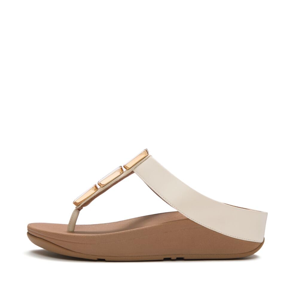 FitFlop Lulu Glossy Button Sandali Donna 39 EU Nero Comodi