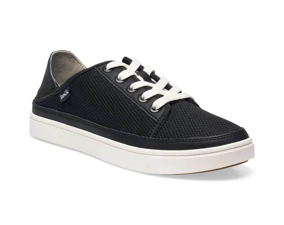 Sanuk Tydal slip-on donna nero in mesh riciclata