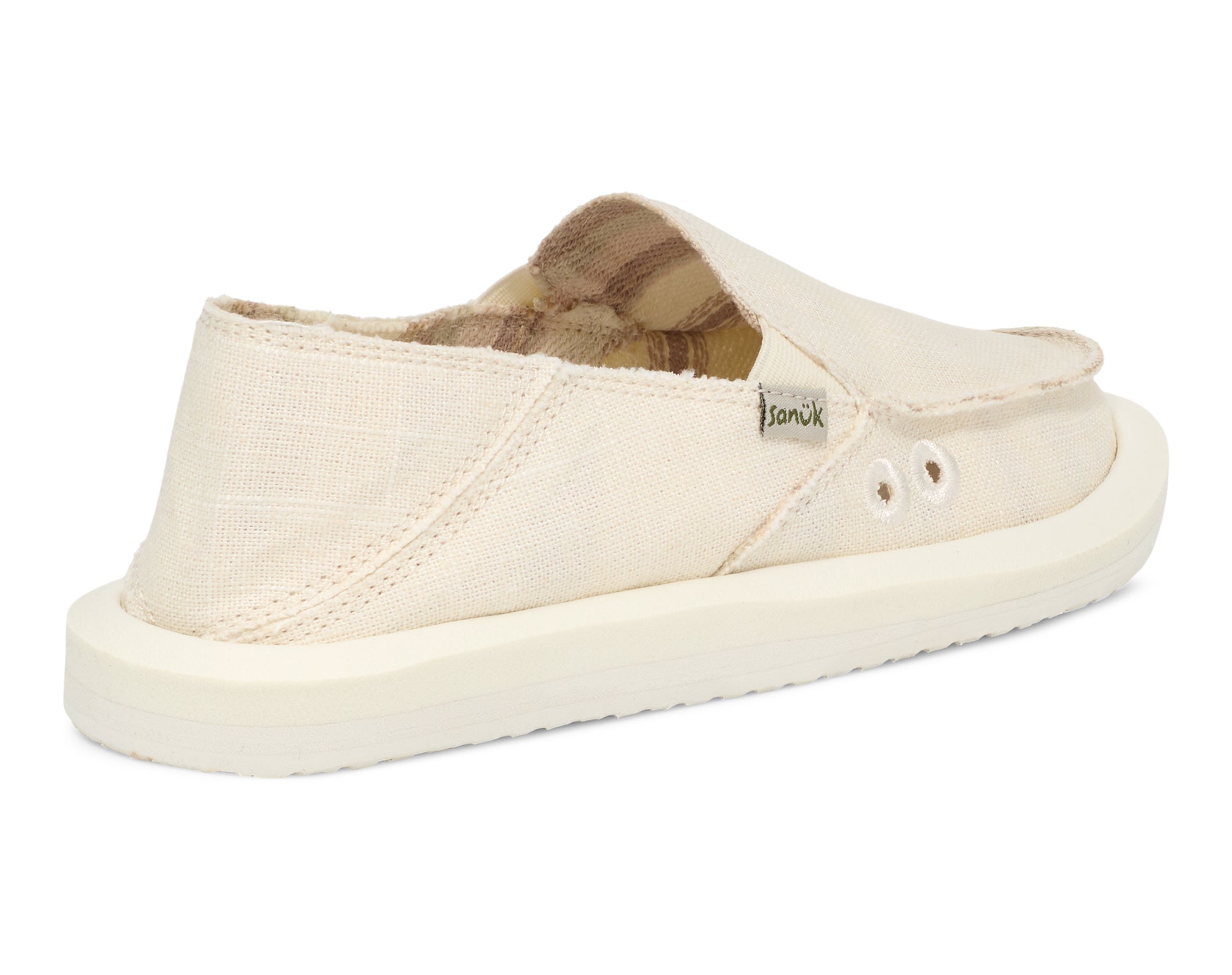 Sanuk Donna Hemp slip on donna bianche in canapa
