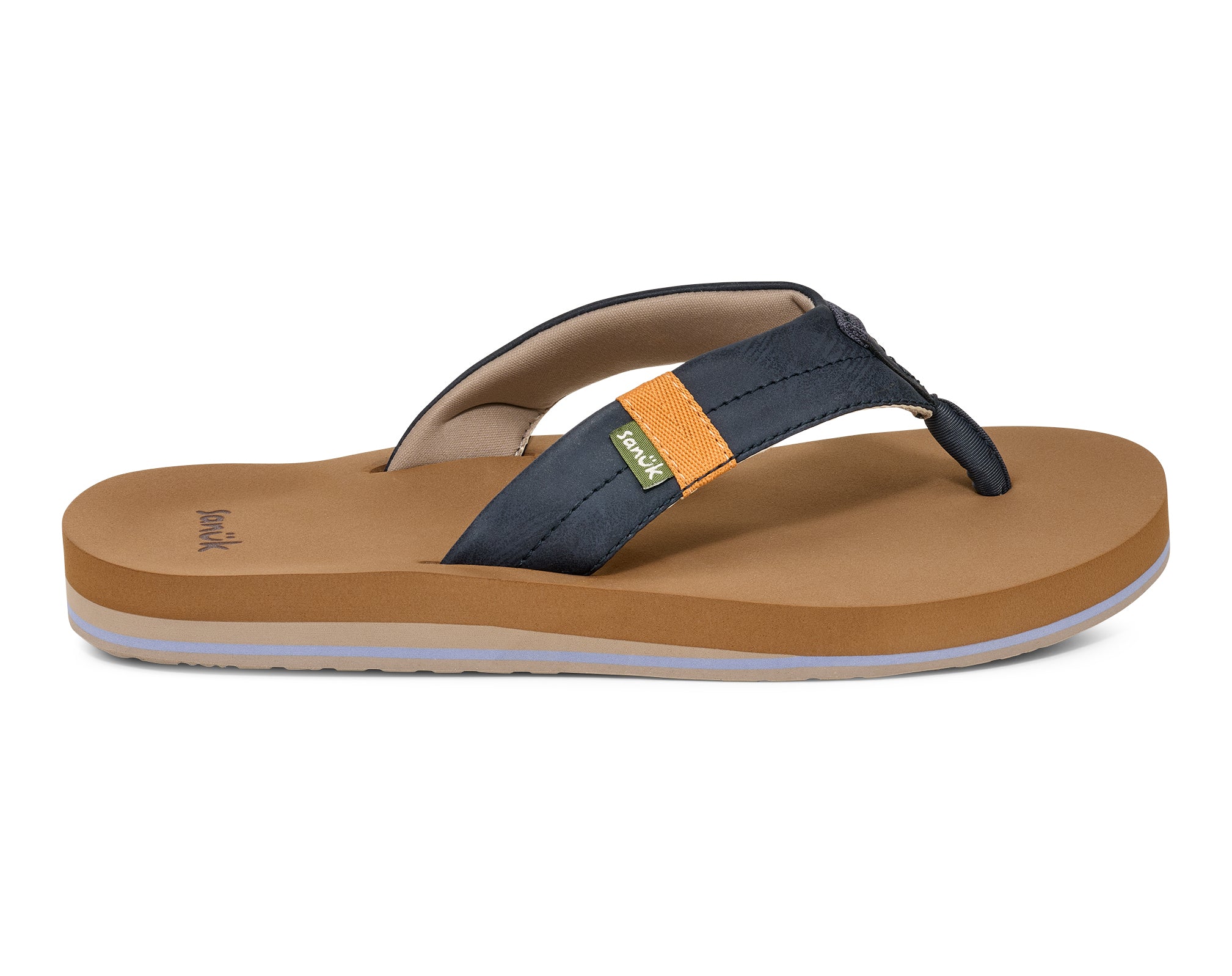 Sanuk Sawyer infradito uomo nere memory foam acqua
