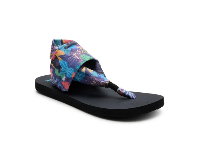 Sanuk Sling ST Tropical Jaguar sandali donna black multi yoga