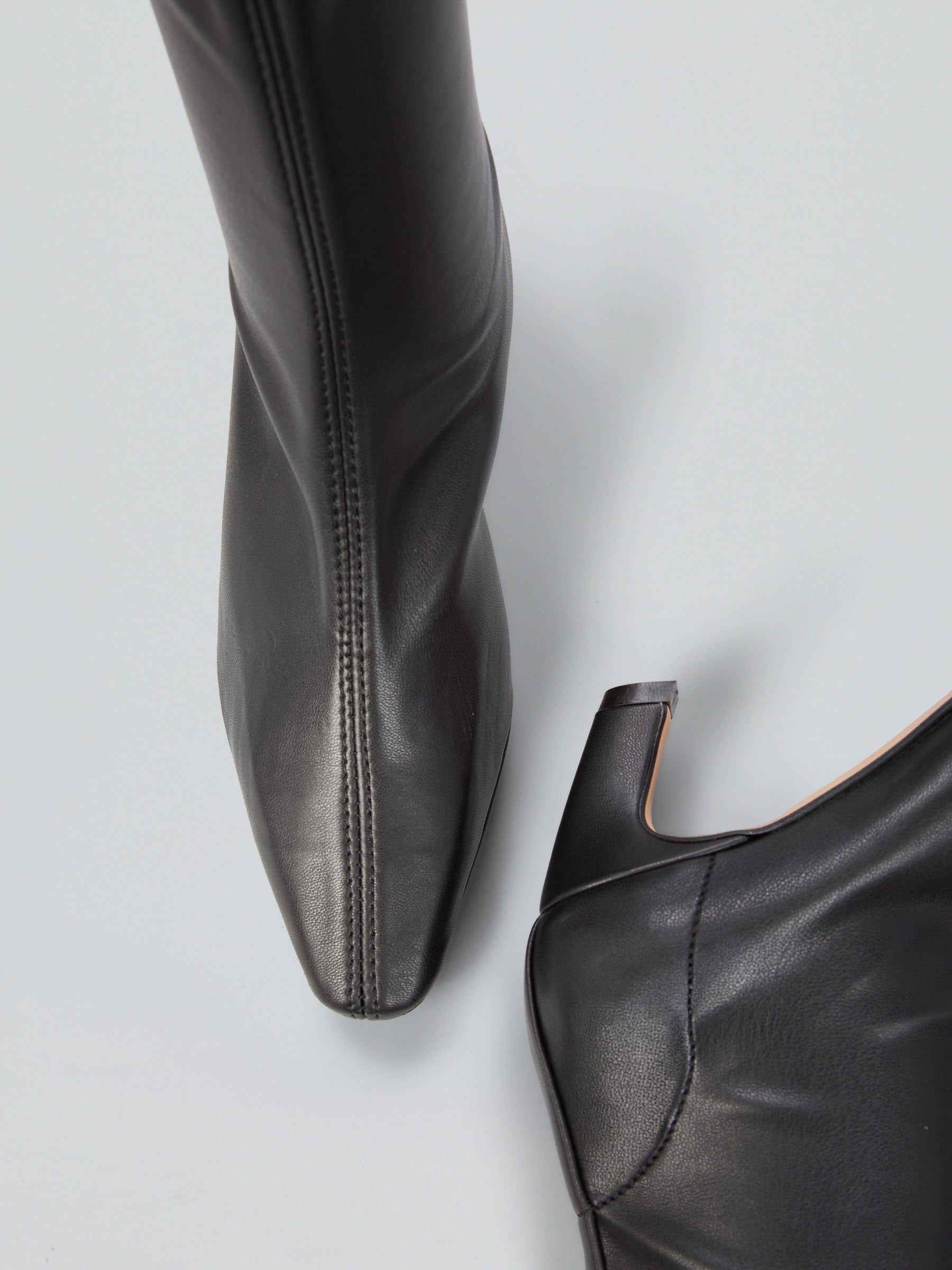 Ovyè Tronchetti stretch tronchetti ecopelle nero tacco 5 cm