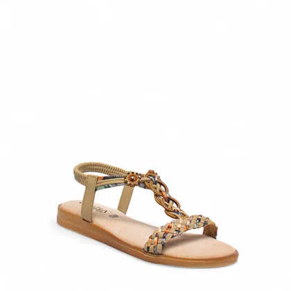 Cinzia Soft Sandali Donna Sintetico Nude Zeppa Bassa