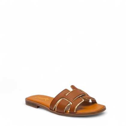 Cinzia Soft Sandali Donna Pelle Cuoio Tacco Basso