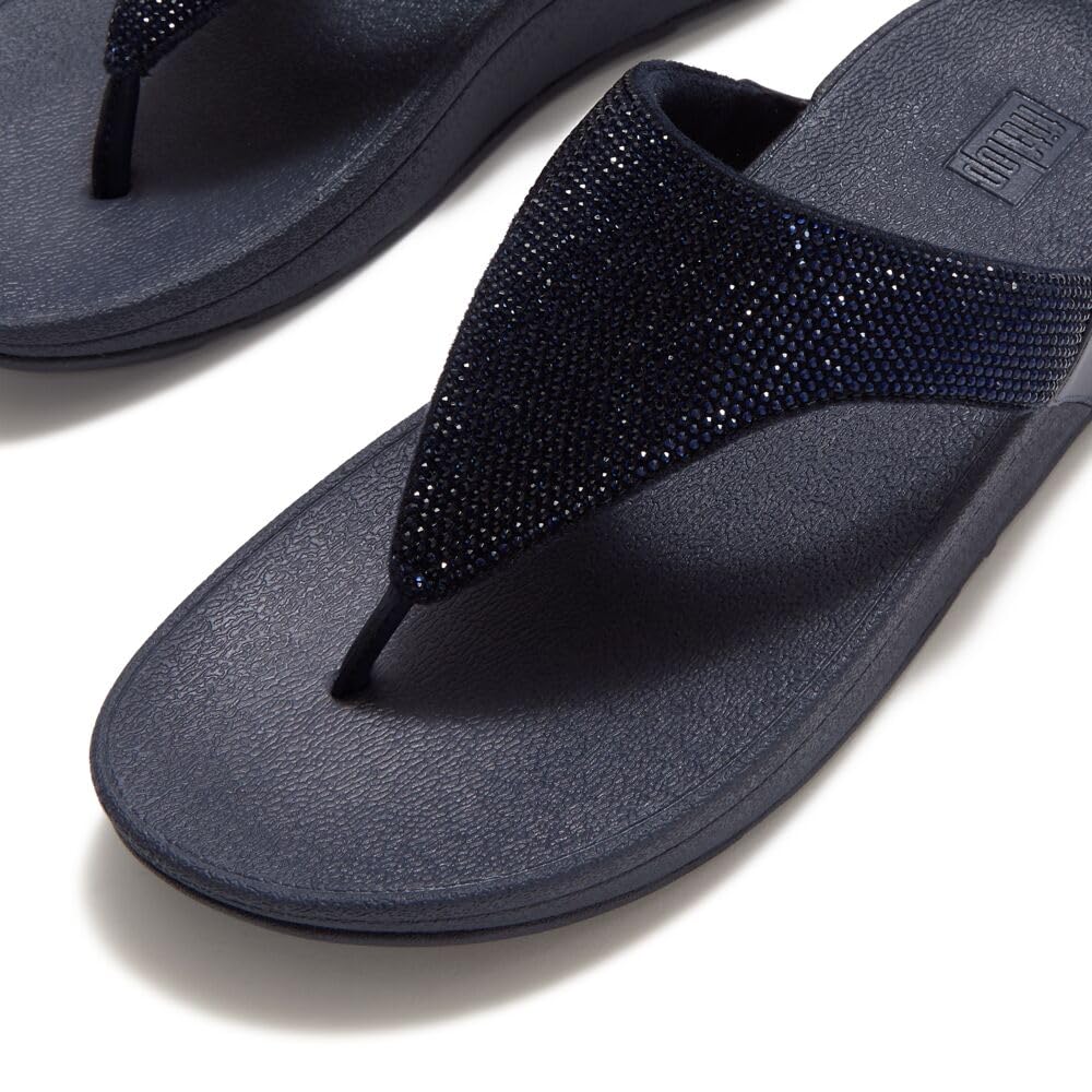 FitFlop Flowrise Hotfix Toe-Post sandali donna nero