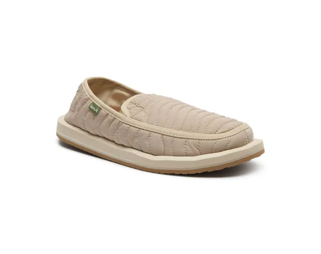 Sanuk Donna Quilted Scarpe Slip On Oxford Tan trapuntate
