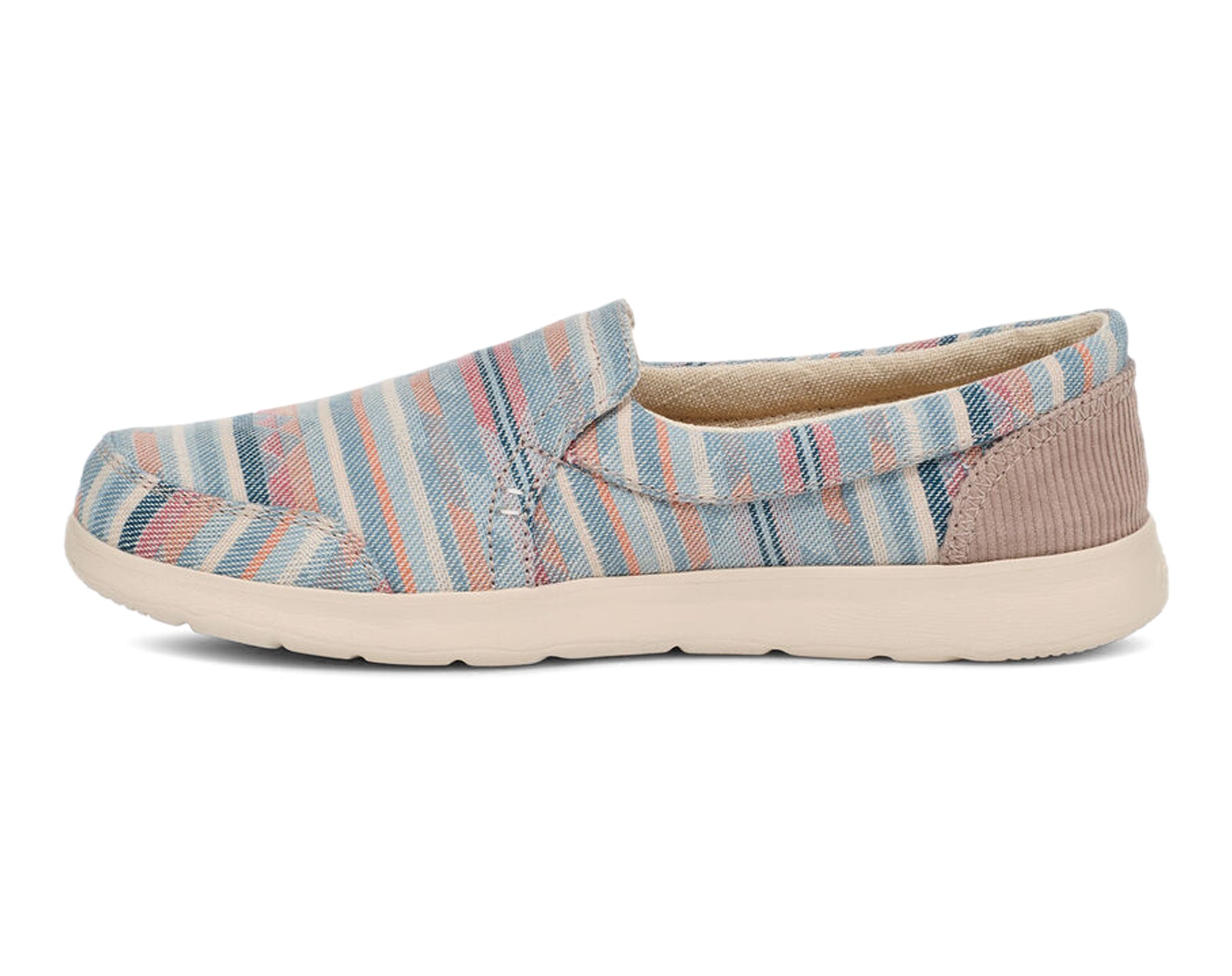 Sanuk Hangout Lite Blanket slip-on donna blu multi tela