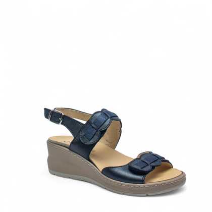 Cinzia Soft Sandali Sandalo Donna Pelle Platino Plantare Estraibile