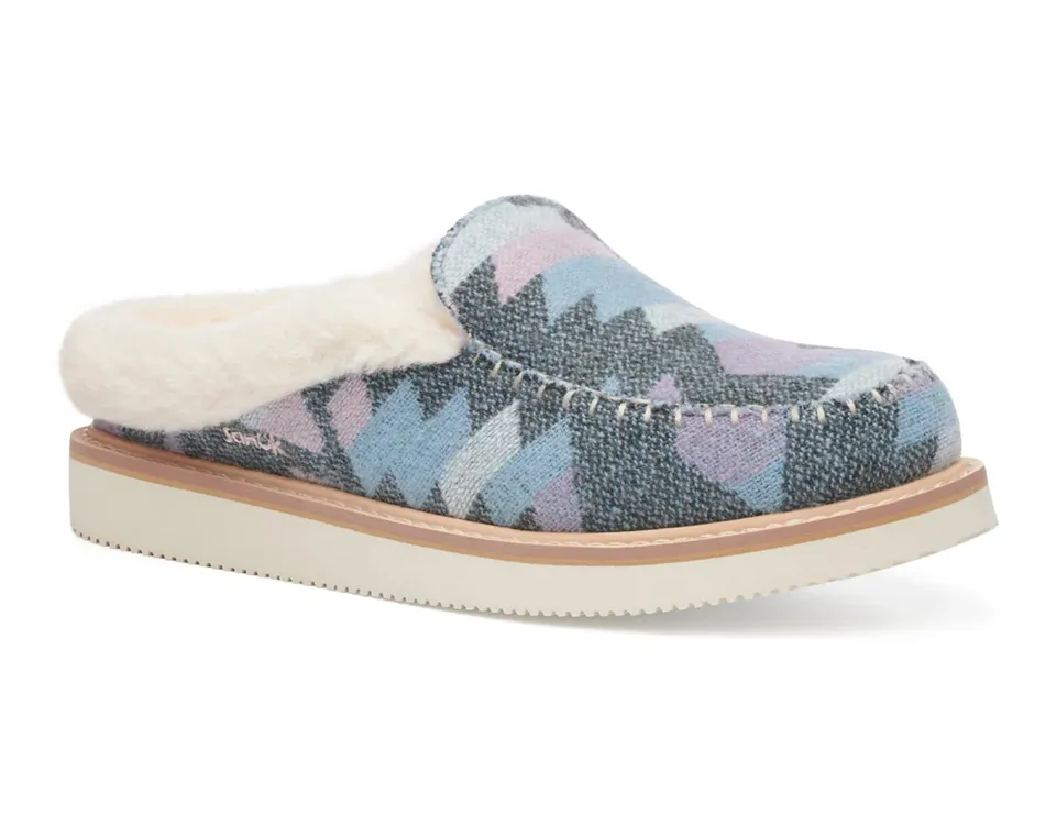 Sanuk Cozy Vibe Slipper Pantofole Donna Multicolor 38