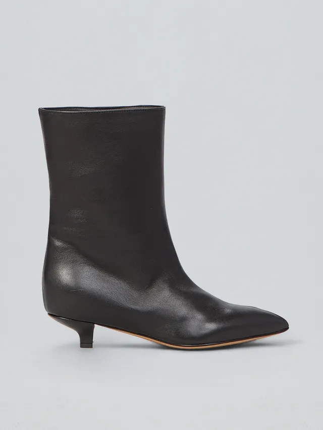 Ovyè Tronchetti con tacco Tronchetti pelle nero tacco 5 cm