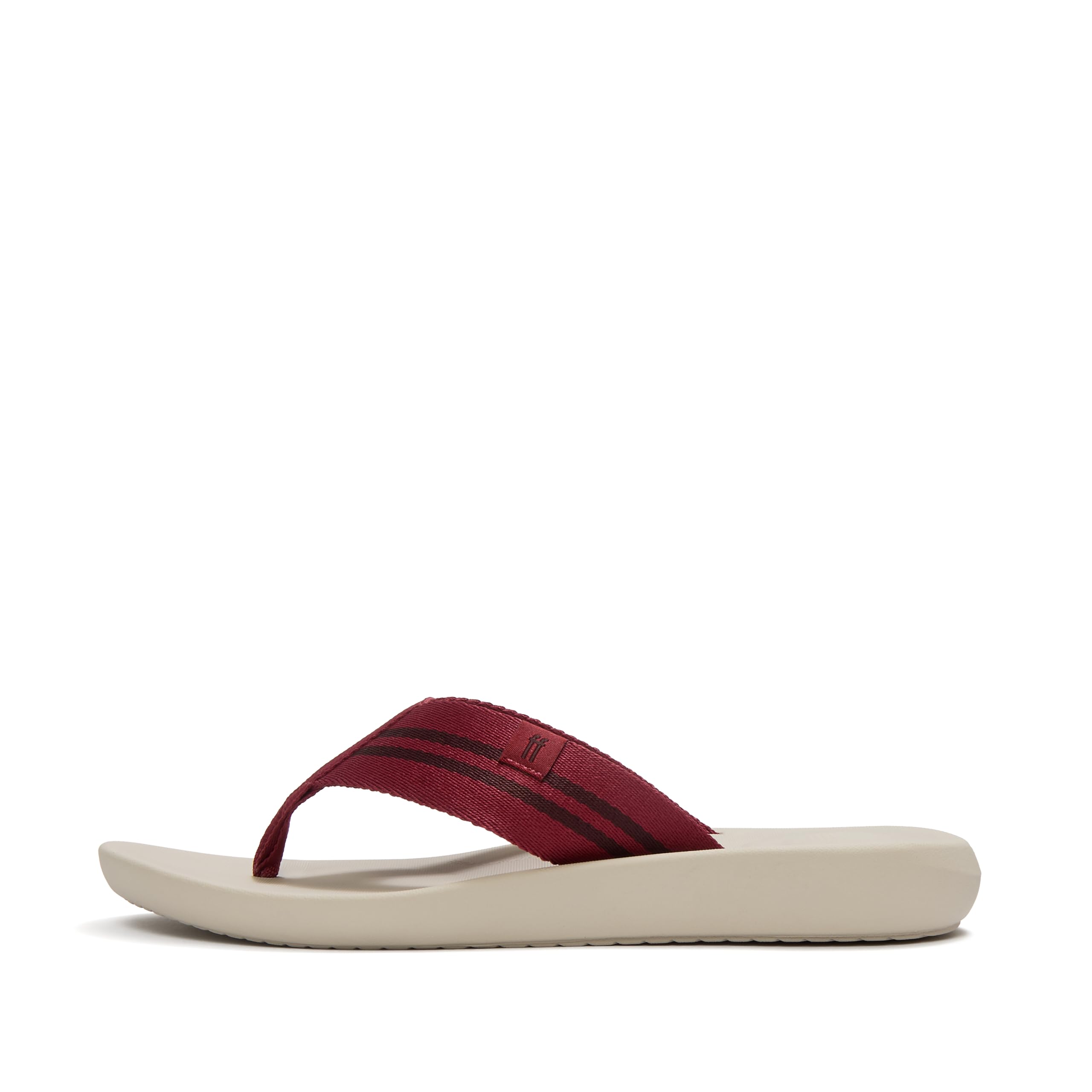 FitFlop iQushion Two-Stripe Infradito Uomo 43 EU Nero Carbone