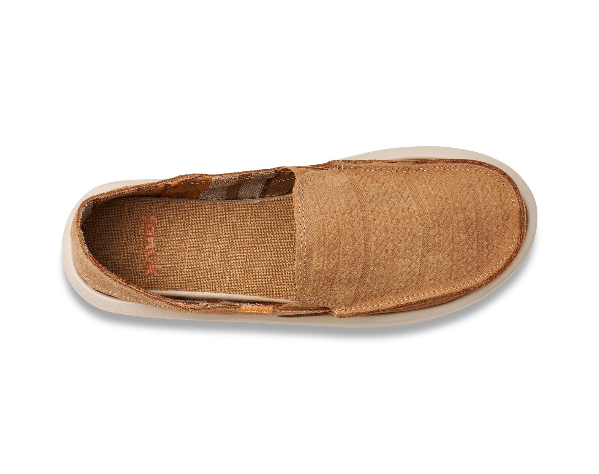 Sanuk Donna Novelty Leather slip-on donna Doe camoscio