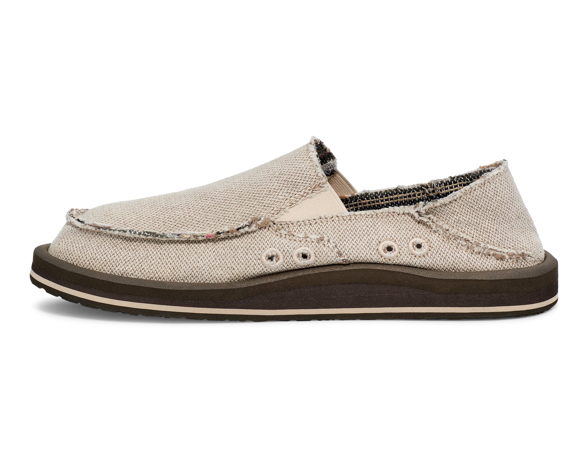 Sanuk Donny Hemp 2 Tone slip-on uomo Natural canapa