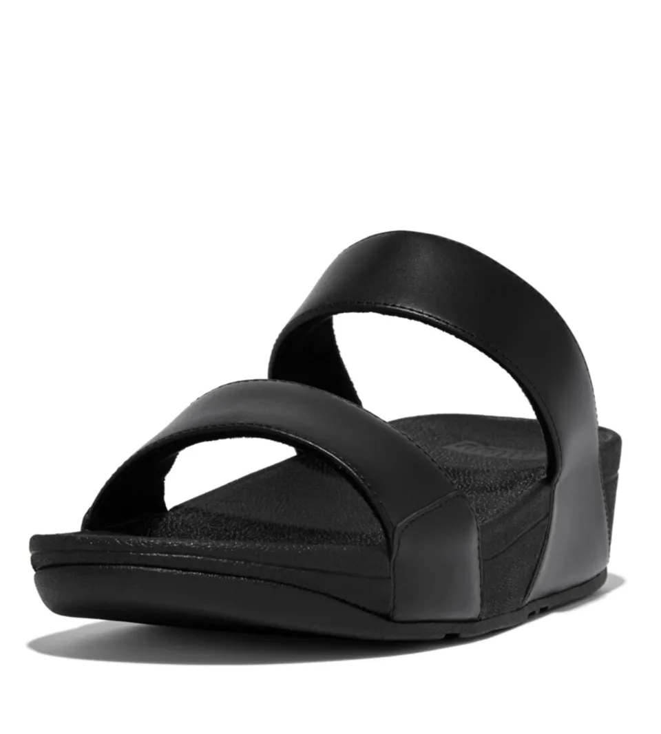 FitFlop Lulu Slide sandali donna pelle nero ergonomici